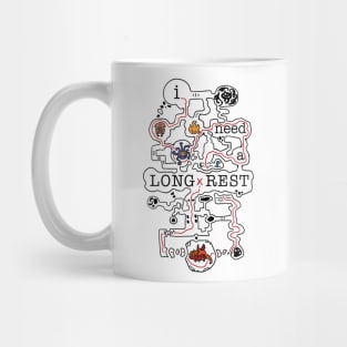 I need a long rest | (colored) | Dungeon crawling | DnD Mug